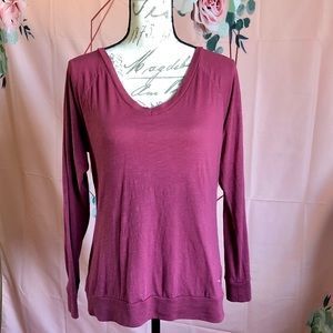 PINK Victoria Secret Long-sleeve V-neck Top